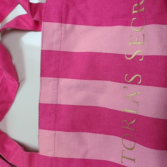 NWOT Victoria's Secret Pink Striped Weekender Bag - Picture 9 of 12